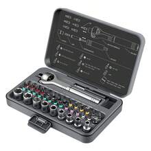 40合1棘轮螺丝刀套装，带通用套筒，多角度可调，S2和铬钒钢材质，磁性批头，加长手柄，适用于家庭维修 - 40合1套裝 - 查看 10