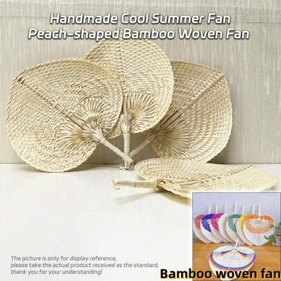 Quạt xếp thủ công bằng tre/rơm, quạt cầm tay di động, trang trí nhà cửa, phụ kiện làm mát, quà tặng cho gia đình và bạn bè, trang trí mùa hè, phụ kiện thời trang, đồ dùng tiệc tùng, đạo cụ chụp ảnh.