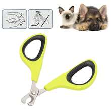 Stainless Steel Pet Nail Clippers: Innovative Design For Easily Trimming The Nails Of Small Dogs And Cats. Available In Green And Black. - Yellow - View 1