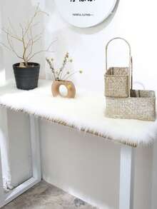 1 件奢华白色仿毛皮梳妆台垫、北欧风格白色蓬松圆形地垫、Ins 风格白色毛茸茸椅垫、装饰地毯、卧室装饰、小地毯、地毯、家居装饰、客厅地毯、客厅小地毯、卧室地毯、客厅家居装饰、户外地毯、可水洗地毯、毛绒地毯、毛茸茸地毯、秋冬地毯、厚实/蓬松 - 白色 - 查看 20