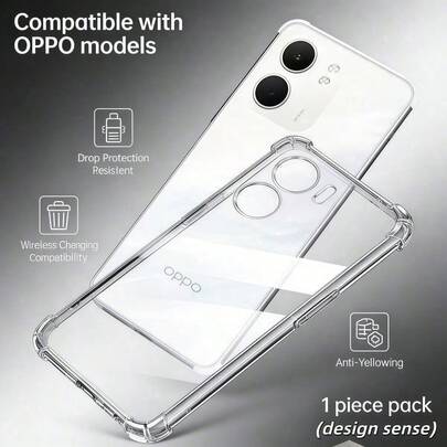 1pc Reno 14, 14 F, 13 F, 13 Pro 5G, 12 (Global Version), 12 Pro (Global Version), 12 F 5G, 12 F 4G, 11 F 5G, 11 Pro (Global Version), 9, 8 4G, 8 5G, 8T 4G, 8 T 5G, 8 Pro, 8 Z, 8 Lite, 7 4G, 7 5G, 7 Z 5G, 7 Pro 5G, 6 4G, 6 5G, 6 Z, 6 Pro, 6 Pro+, 5 4G, 5 5G, 5 Lite, 5 Z, 5 F, 5 Pro+, 5 Pro, 4, 4 Lite, 4 Pro, 4 Z 5G, 3, 2, 2 Z, A98 5G/F23 5G, A98 5G/F23 5G A98 Basic Phone Case, Lightweight Protective, Durable Soft TPU Material, Fashionable Shock-Proof And Scratch-Resistant Design