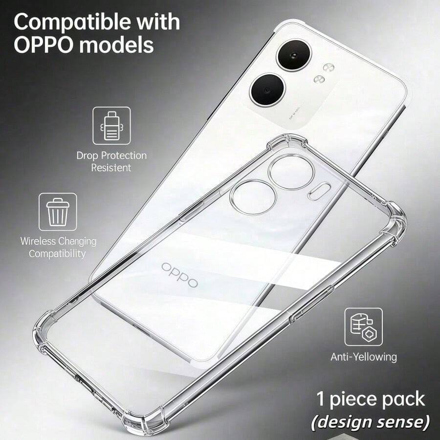 1 台 Reno 14、14 F、13 F、13 Pro 5G、12（全球版）、12 Pro（全球版）、12 F 5G、12 F 4G、11 F 5G、11 Pro（全球版）、9、8 4G、8 5G、8T 4G、8 T 5G、8 Pro、8 Z、8精简版、7 4G、7 5G、7 Z 5G、7 Pro 5G、6 4G、6 5G、6 Z、6 Pro、6 Pro+、5 4G、5 5G、5 Lite、5 Z、5 F、5 Pro+、5 Pro、4、4 Lite、4 Pro、4 Z 5G、3、2、2 Z、A98 5G/F23 5G， A98 5G/F23 5G A98 基础款手机壳，轻薄防护，耐用柔软 TPU 材质，时尚防震防刮设计 - 無色 - 查看 1