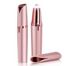 USB Rechargeable Portable Electric Eyebrow Trimmer Pen For Women, Painless Precision Hair Remover, Shaver Razor Tool For Face, Leg, Lip, Armpit, Hand (Rose Gold) - Hoa hồng vàng - Xem 5