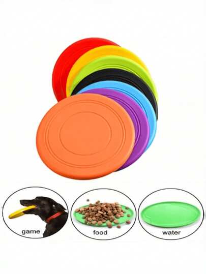 1pc/2pcs/3pcs/5pcs Soft Non-Slip Silicone Dog , Chew-Resistant Dog Toy, Christmas Gift For Dogs, Puppy Training Interactive Pet Supplies, Random Color