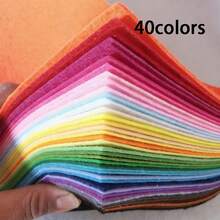 Colorful Felt Set, Sheets For Crafts, Macaron Color Felt Fabric Sheets, 1mm Thick Various Sizes, Multiple Colors Felt Squares DIY Handcraft Sewing Squares Patchwork Nonwoven For Crafts Sewing DIY Patchwork - Multicolor - View 13