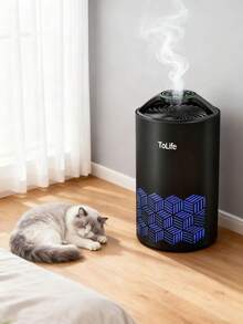 ToLife Air Purifiers For Bedroom Home, HEPA 13 Air Purifier With Aromatherapy For Better Sleep, Air Cleaner Filter 99.97% Smoke, Allergies, Pet Dander, Odor, Dust, Office, Desktop (White Air Purifier) - 查看 8