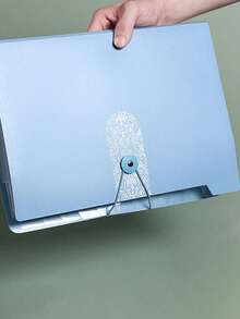 1pc 5-Layer Transparent File Organizer Bag, Student Exam Paper Storage Bag, A4 Multi-Layer Document Storage Bag - Blue 1pc - View 3