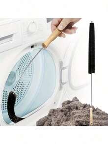 1 Piece Of Washer & Dryer Vent Cleaning Brush With A Long Flexible Rod And Spiral Bristles - Collect Dust, Remove Detergent Residue, Prevent Blockage, Maintain Equipment Efficiency, Washing Machine Cleaning Tool, Tidy Up The Lint Trap, Ergonomic Handle Design, Sturdy Handle Structure - Multicolor - View 2
