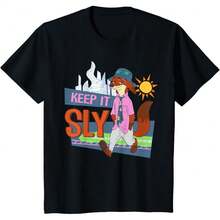 Jual Amber's Baju Kaos Anak Dan Dewasa 24s Unisex   2 Nick Wilde Keep It Sly Funny Quote T-Shirt  Indonesia Young Girl Casual Fashion Creative Personalized Refreshing Minimalist High-Endy Cool Virtual Girl Group Character Graphic Print Comfortable Basic Short T-Shirt, Cozy Fall Styles Suitable For All Seasons Pop Pop Shirt Kids Kid Rock Top Kid Kid Tops Kid Girl Star Shirts Parent-Child Outfits Anime Merchandise - 黑色 - 查看 7