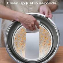 4个自加热自助餐盘，圆形不锈钢食物保温盘，适用于派对、圣诞聚会、婚礼、餐饮服务 - 金色 - 查看 10