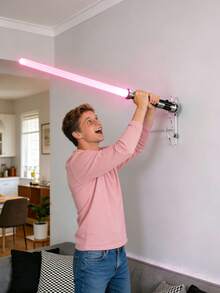 1 Set Wooden Sword & Samurai Sword Display Stand, Wall-Mounted Samurai Sword Holder Organizer, Black/White/Transparent Color, Space-Saving - Multicolor - View 3