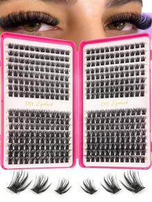 384/300片单根假睫毛，睫毛册，簇状假睫毛，DIY家用睫毛嫁接，簇状假睫毛，单根假睫毛，假睫毛