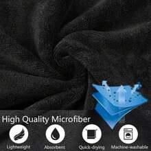 6PCS Toalla Fitness Gym Toalla Deportiva Absorbente Secado Rápido Absorbente de Entrenamiento Ligera de Viaje para Deporte Yoga Playa Ducha. - Gris Negro - Ver 8