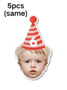 1/5/10/20pcs Customized Portrait Birthday Banner, Birthday Photo Banner, Face Banner, Personalized Fun Face Flag, Customized Image Party Pennant, Multipurpose, Decorative, Reusable, Elegant, Fashionable, High Quality, Vibrant Colors, Modern, Unique, Uploadable Digits Or Initials, For Birthday Party Decor, Wedding, Back To School Party, Valentine's Day - Multicolor - View 14