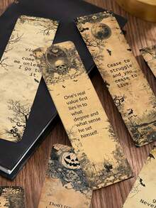 30pcs Vintage Dark Inspirational Copy Bookmarks Elegant Book Decoration Suitable For Decorating Books Picture Books Notebooks And Other Paper Bookmarks