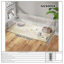 便携式透明宠物笼游戏围栏，可折叠模块化猫狗围栏