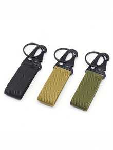 1 móc khóa carabiner hợp kim kẽm bền chắc - Khóa lưới đa năng ngoài trời kèm móc chìa khóa và kẹp thắt lưng, thích hợp cho leo núi và cắm trại, phụ kiện cắm trại, móc khóa leo núi chiến thuật ngoài trời, túi đựng móc khóa, móc thắt lưng đa năng, móc lưới nylon, móc leo núi, móc móng vuốt đại bàng. - Nhiều màu - Xem 2