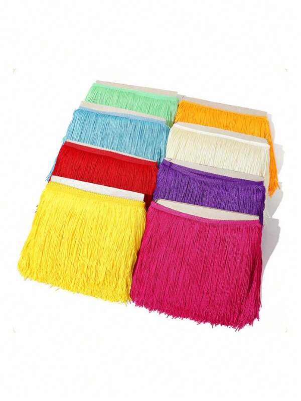 2码流苏花边饰带，缝纫配件，流苏，拉丁舞服装流苏，DIY服装用品，工艺品，家居园艺