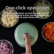 电动蒜蓉研磨器、食物处理器、迷你搅拌机。USB充电，300mAh锂电池，250ml容量。单手操作，小巧轻便，电动切碎研磨，一键启动，三件套刀片，可用于调味料和婴儿辅食制作。是家庭、宿舍和厨房的理想之选，一款必备的小型厨房工具。 - 綠色 - 查看 2