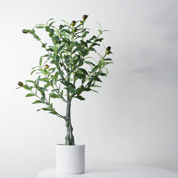 Simulation Tea Tree Potted, Light Luxury Style Interior Decoration, Green Plant, No Need To Maintain The Floor Fake Plant Bonsai, Suitable For Courtyard Decoration, Home Decoration, Party Decoration, Etc.