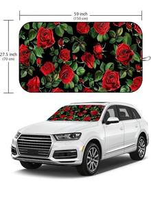 Tấm che nắng kính chắn gió ô tô ngộ nghĩnh, Tấm chắn nắng kính chắn gió ô tô, Phù hợp cho xe sedan, SUV, xe tải | Tấm che nắng mùa hè cho ô tô, Tấm chắn nắng và phụ kiện ô tô phản quang, Tấm che nắng ô tô có thể gập lại, Phù hợp với mọi loại xe - Chặn nhiệt và tia UV, Tấm che nắng cửa sổ trước cỡ trung bình cho xe sedan, SUV, xe tải (Dài 59,06 inch x Rộng 27,5 inch) - Tấm che nắng xe hơi thú vị - Xem 11