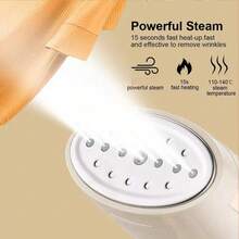 OBOVAY 1pc Handheld Garment Steamer With Display, Rapid Heating Home Steam Iron, 280ml Water Tank Capacity