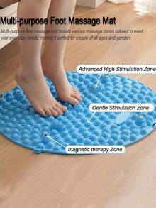 1 Set: Back Stretcher + Foot Massage Mat, 4-Level Adjustable Lumbar Brace Massager For Lower Back Pain Relief, Scoliosis, Sciatica, Spine Decompression, Foot Acupressure Massage Pad - Multicolor - View 10