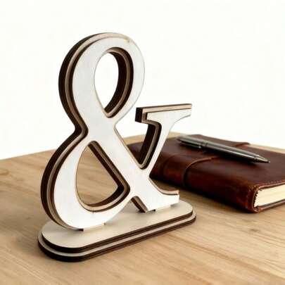 Wooden & Decorative Items - Wedding Accessories - Desktop Letter Decorations - Decorative Numbers & - Mr. & Mrs. Signatures - Exclusive Decorative Items, Suitable For Weddings, Engagements, Birthdays, Anniversaries, Gifts For Valentine's Day, Etc.