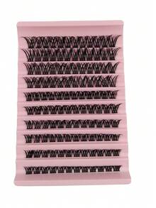 120 Pcs C Curl Individual Lashes Natural Look False Eyelashes 8-16mm Mixed Length Soft Fluffy Wispy Faux Mink Lashes Makeup Extensions Lashes DIY At Home Lash Clusters Eye Lash Clusters,Individual Eyelashes,Lashes,Fake Lashes - C - View 8