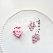 Mini Cortadores de Biscoitos em Formato de Frutas, Coelho, Banana, Maçã, Morango, Pêssego, Carimbo de Plástico, Molde Pressionável de Biscoito Cartoon, Utensílios de Cozinha para Assar e Confeitaria - Fruta - Visão 11