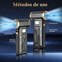 CYAire Comprimido y Aspiradora 5 en 1 [6 Velocidades] 150000RPM Sopladora de Aire Inalambrica y Potente Mini Aspiradora para Auto Lavable HEPA Filtro 30MIN-4H Autonomía Ultra Larga - como en la foto - Ver 3