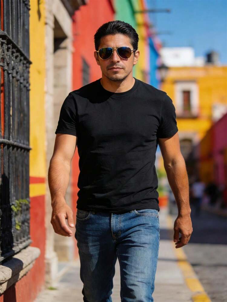 Im Still Play with Blocks Piston Pattern Auto Repair Fun Style Pure Cotton Casual T-shirt,Mens Casual Short-sleeved Round-neck Pattern Printed T-shirt,Comfortable and Breathable Casual Sports Top,All-season Casual Style Very Versatile Men - por defecto - Añade 3