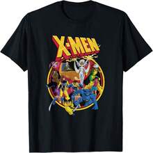 X- Animated Series R 90s T-Shirt - Black 1 - 查看 1