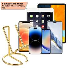 Adjustable Metal Alloy Phone Stand, Portable Extendable Phone Holder For Summer Vacation, Travel, Outdoor Video Recording, Live Streaming, Minimalist Design, Suitable For Living Room, Bedroom, Desk, Office - Multicolor - View 2