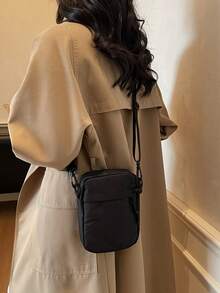 Cartoon Embroidered Backpack, Large Capacity Nylon Student Bookbag, Adjustable Shoulder Straps, Multi-Compartment Zipper Design, Lightweight & Foldable, Classic Cartoon Pattern, Durable & Practical, Suitable For School, Commute, Travel , Valentines Gifts - Multicolor - View 8