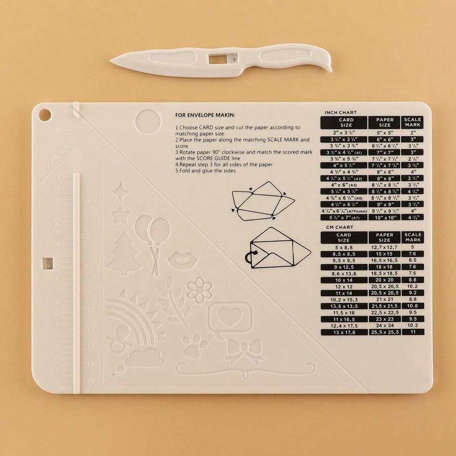1 Set Mini Embossing Board & Embossing Stylus, Portable & Practical, Smooth Embossing Without Damaging Paper, Precise Embossing Tool Suitable For Accounting Clerks, Handicraft Enthusiasts, Envelope Making, Scrapbooking, Etc. - one-size - View 1