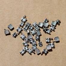 60片/套不锈钢牙套，男女皆宜，精致的情人节、节日、生日礼物（颜色和款式随机） - 彩色 - 查看 6