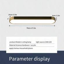 Lámpara de Techo Modernos LED 36W Regulable Para Sala Cocina Decorativas Luz Blanca Cálida a Fría