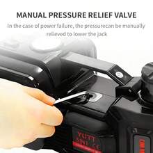 5吨/11,023磅液压汽车千斤顶，便携式电动液压落地式千斤顶，适用于SUV、皮卡、轿车，可用于更换轮胎和车库维修，提升高度6至17.7英寸 - A - 查看 8