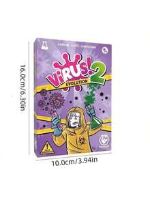 Virus Card Game - Exciting Family Card Game, 2-6 People Fast Fun Party Night! Strategic Family And Adult Party Games, Fun And Fiercely Competitive, Paper Materials, Board Game Style Cards, Joyful Family Friend Couple Gathering Night Card Games, Party Games, Fun Family Board Game Cards, Fascinating And Entertaining Card Games - Multicolor - View 3