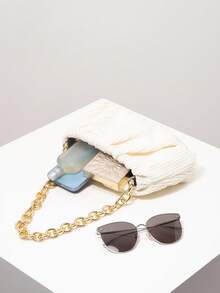 单肩包，金属链条包，波西米亚风，夏季沙滩包，旅行必备，邮轮必备，女士度假装扮，优雅女士钱包，女士礼物，情人节礼物（随机图案）