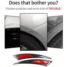 这款贴纸由 2 片高品质真碳纤维编织而成，表面涂有透明树脂涂层，呈现出逼真的三维纹理外观，模仿了专业汽车碳纤维部件。 - 彩色 - 查看 9