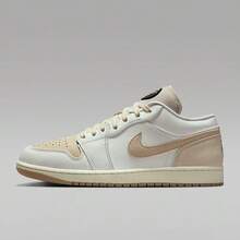 Nike Air Jordan 1 Low FW CN Men's Shoes, Casual Sneakers IB8855-121 - White Rice/brown - View 1