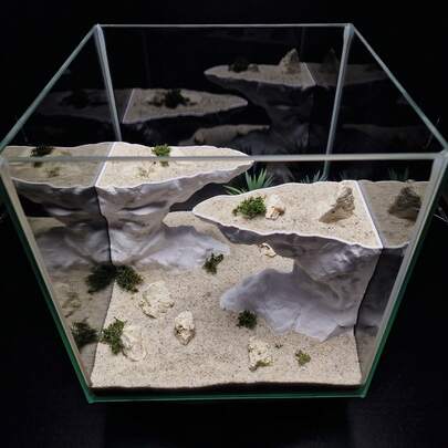 Trang trí hang đá 3D cho bể cá - Không cần lắp ráp, sử dụng với cát bể cá, trang trí môi trường sống thực tế cho bò sát, cá nhỏ và thú cưng thủy sinh, phụ kiện tuyệt vời để làm phong phú hệ sinh thái bể cá của bạn, lý tưởng cho việc thiết lập bể cá và những người yêu thú cưng.