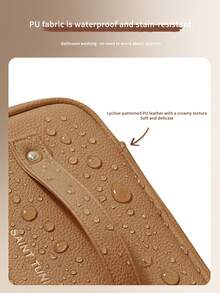 Multi-Functional, Portable, Large-Capacity Cosmetic Bag With Partitioned Storage Design, Waterproof PU Material, And Exquisite Double Zippers. Easily Accommodates Lotions, Creams, And Makeup Tools. - Multicolor - View 2