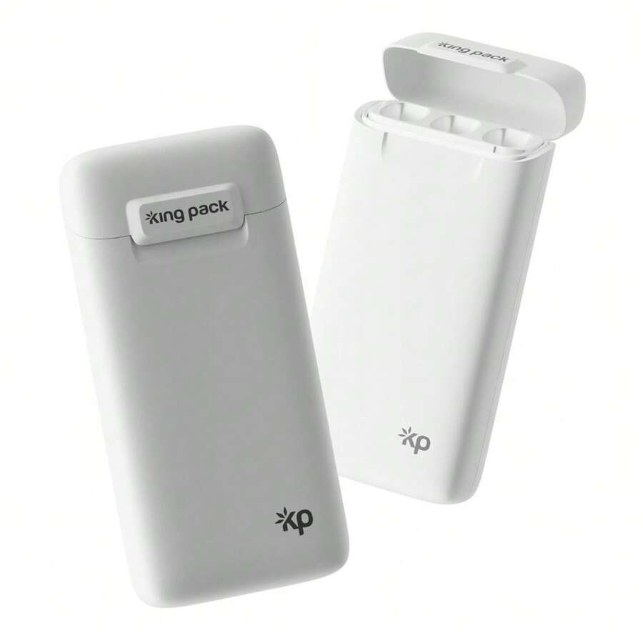 Smoking Accessories: Cigarette Case Joint Holder Smell Proof Container With Raw Cones And Rolling Papers Holds 3 King Size Prerolls For Discreet Smoking - 白色 - 查看 1