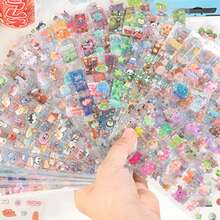 Adesivos brilhantes e fofos, adesivos decorativos ideais para scrapbooking, projetos DIY, decoração de capas de celular, álbuns de recortes, diários e muito mais. - Multicolorido - Ver 1