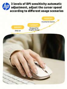 Chuột không dây HP S1000 PLUS nhỏ gọn và êm ái, kết nối ổn định 2.4GHz, dành cho máy tính để bàn và laptop, cắm là chạy qua cổng USB, món quà tuyệt vời nhất cho Halloween và Giáng sinh. - Rượu sâm banh - Xem 6