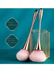 1/2pcs Large Powder Brush Set, Soft Waist Makeup Brushes, Contouring Single Brush Set - Multicolor - View 3
