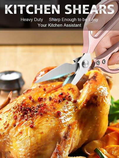 Dishwasher Kitchen Scissors, Cooking Accessories For Cutting Meat, Chicken, Fish, Poultry, Herbs And Bread
